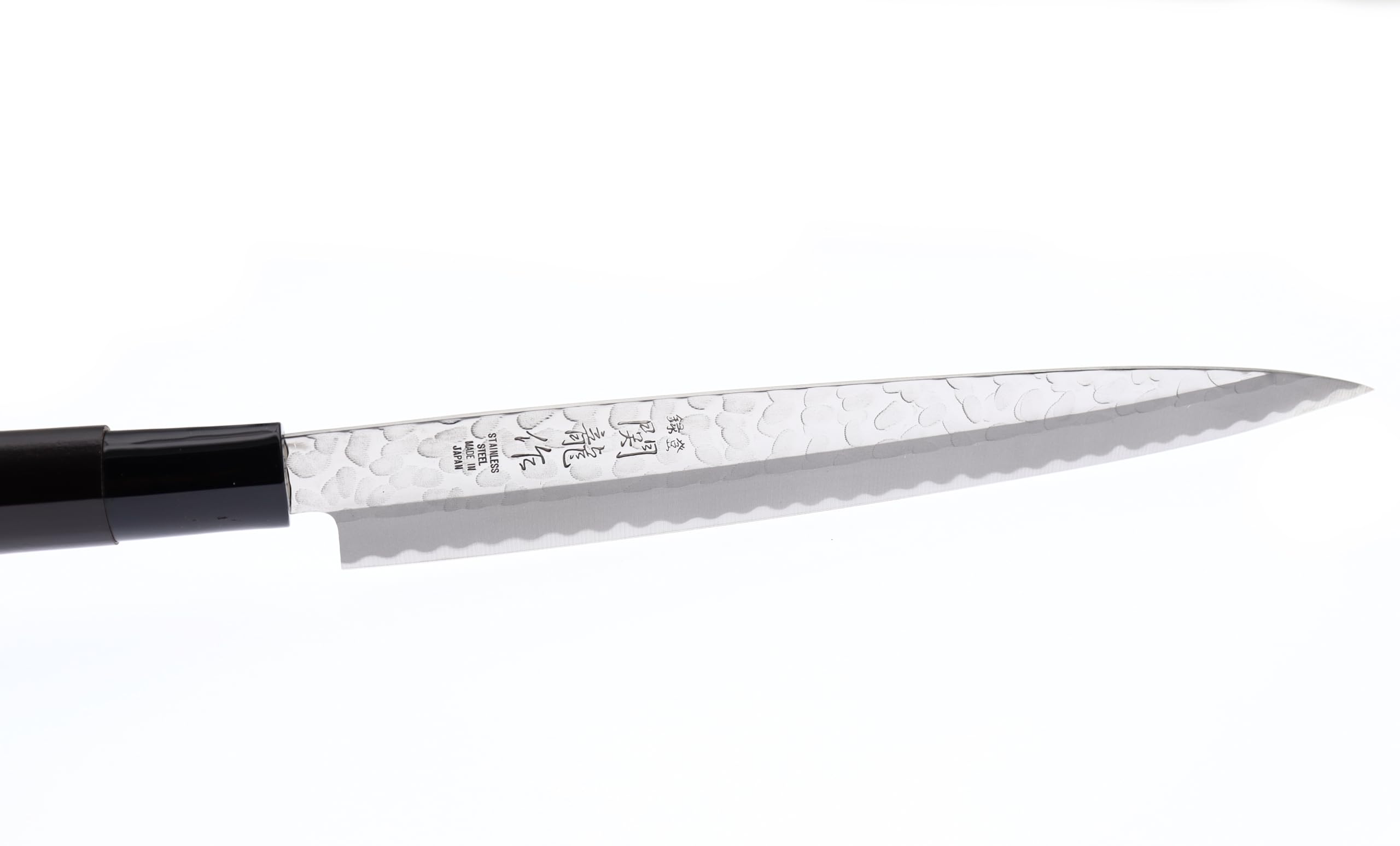 Couteau Japonais Sashimi Yanagiba Martelée Lame 21 cm Couteaux de Cuisine Fabriqué au Japon