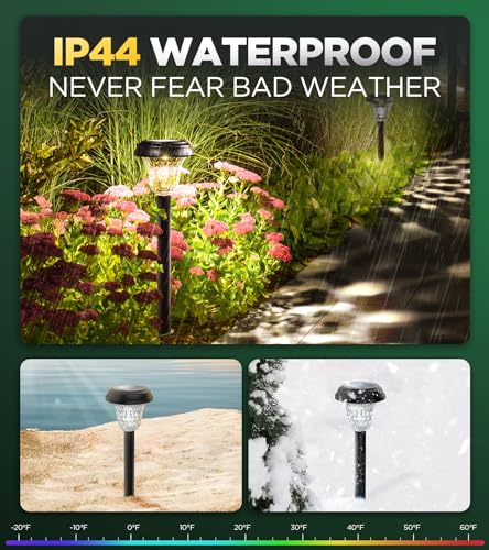 Auveri AUVERI-01 10 Pack Ultra Bright Solar Lights Outdoor Waterproof thumb #4