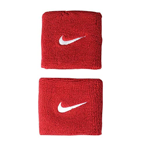 Nike Swoosh Wristbands (Varsity Red/White, Osfm)