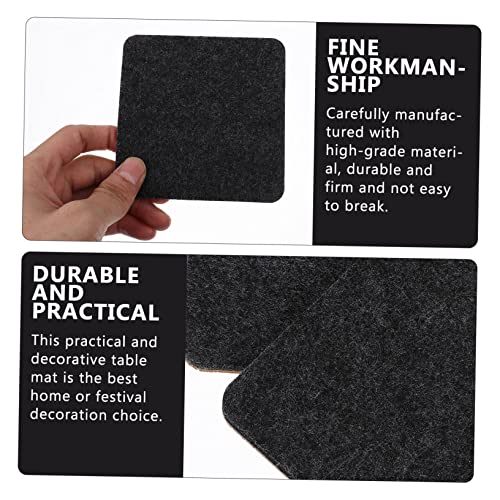 Set de table en feutre Cabilock anti-rayure pour tasse à café et table propre