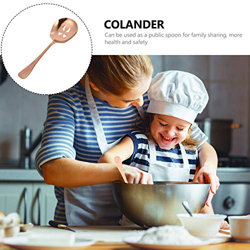 Cabilock Skimmer Slotted Colher Escumador de Cozinha Colher Coador de Metal Kitchen Supply