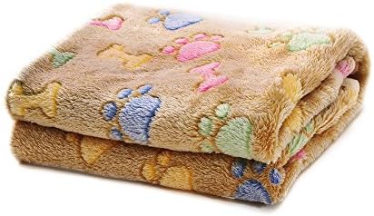 Allisandro Jumbo Sized Super Soft and Warm Fleece Throw /Pet Sleeping Blanket with contrast Piped Hemming Bone Prints Design Brown