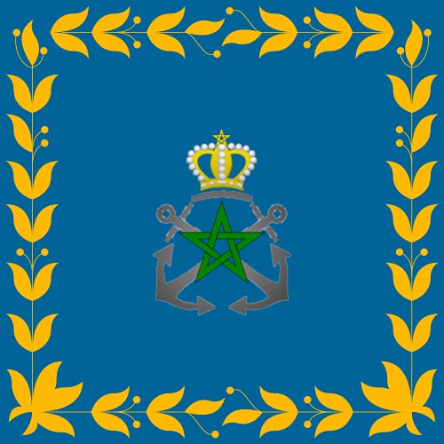 Drapeau Royal Moroccan Navy grand format pour pavillon naval marocain - 2