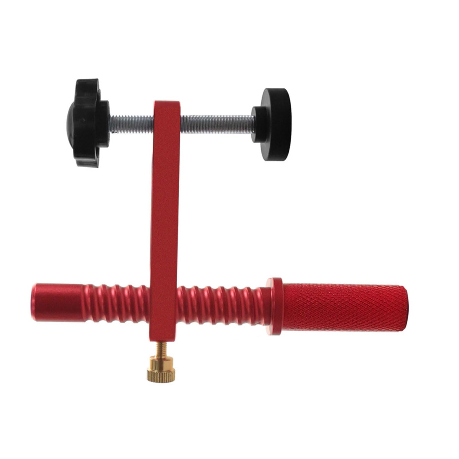 Buxuaaaa 19Mm Red Woodworking Workbench Dog Clamps 19Mm / 20Mm Holes Aluminum Holdfasts For Secure Workpiece Holding Rapid Securing Release Workbench Dog Accessories