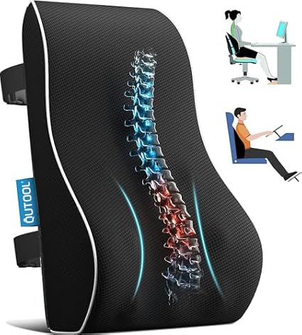 QUTOOL Lumbar Support Pillow and Pillow for Dining Table
