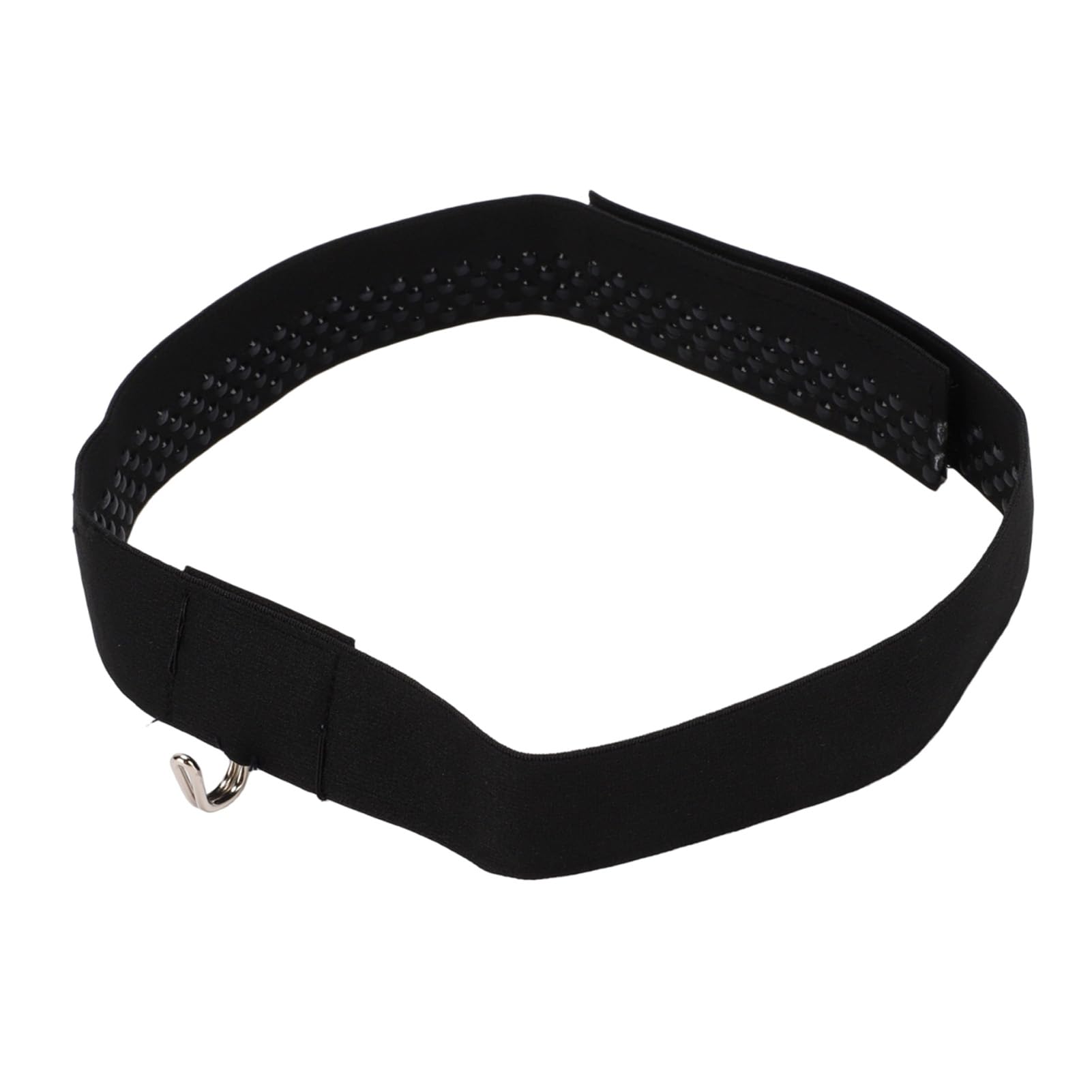 Jelquix Unisex #511 Rhinoplasty Glasses Holder, Adjustable Non Slip Silicone Nose Guard With Soft Inner Lining & 28 Inch Elastic Strap, Ideal For Post Operative Recovery Comfort (Black With Round Dot Glue)