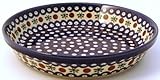 EuroQuest Imports Bunzlauer Polish Pottery Traditional Pie Plate in Country Blue Pattern