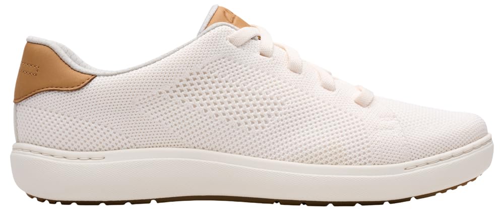 Clarks Nalle Walk Womens White Knit, 5.5