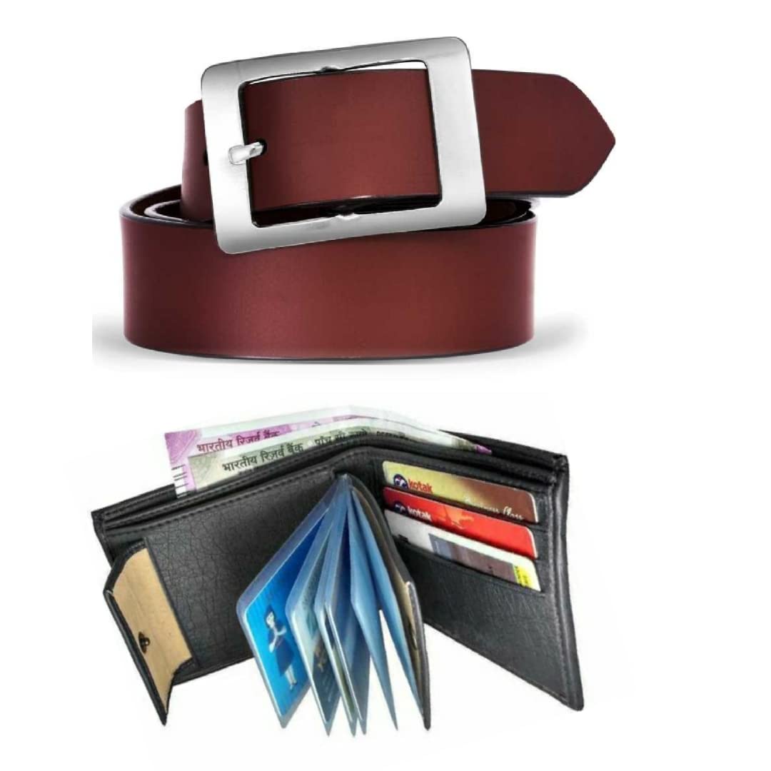 MEN Belt & Wallet Combo Set For Men , Gift Set For Men , Gift Hamper For Birthday or Other Occasion For Men-image-29