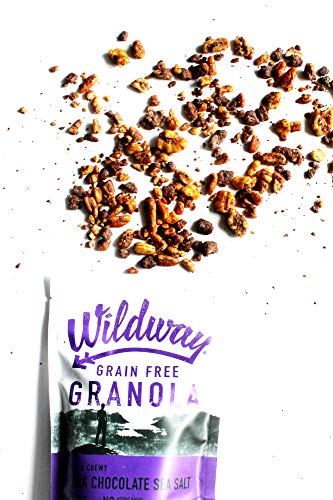 Wildway Vegan, Gluten-Free, Grain-Free Granola - Dark Chocolate Sea Salt - 8Oz, 3-Pack #TOP4