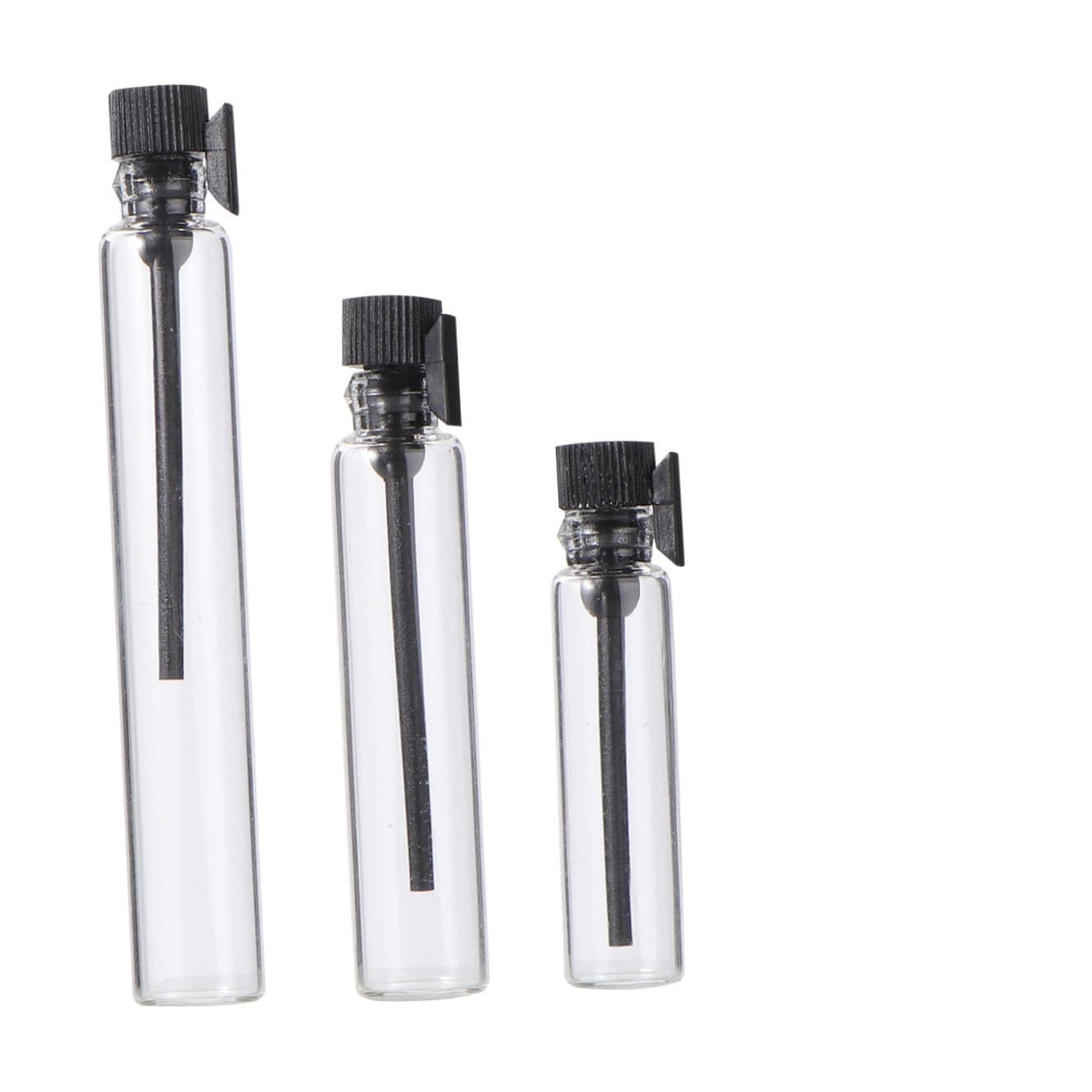 Frascos de Perfume de Prueba 1ml 2ml 3ml Plástico Negro