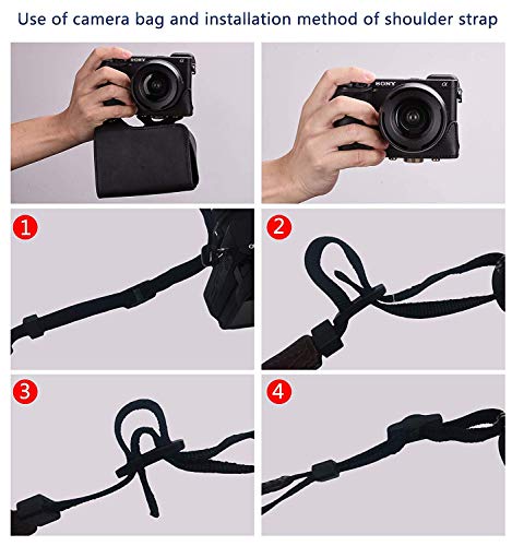 Hargedis 63QB Xevn For Sony A6400 Case,For Sony A6300 Case,Premium Pu Full Body Leather Camera Case Bag For Sony Alpha A6300 A6000 A6100 A6400 Fit 16-50Mm Lens thumb #6