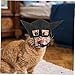 Toyvian Comfortable Pet Hat Bat Shape Headdress for Cats and Small Dogs for Halloween Costume Parties and Photos Adorable Cartoon Design to Warm and Stylish