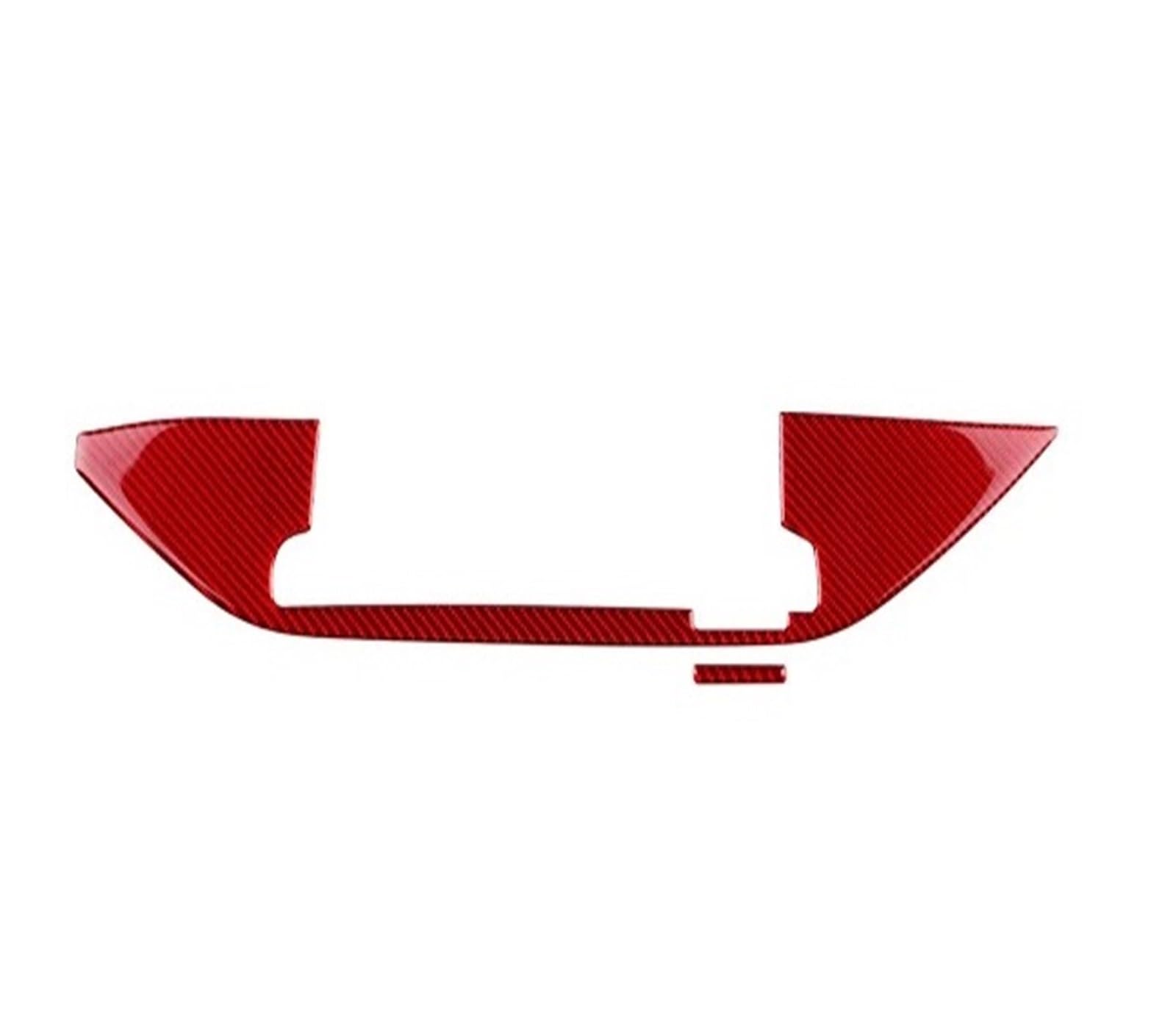 Car Interior Moulding Trim for Kia for Stinger 2019-2023 LHD RHD Car Central Navigation Screen Trim Accessories Real Soft Carbon Fiber Sticker Interior Accessories(LHD 8inch Display RD)