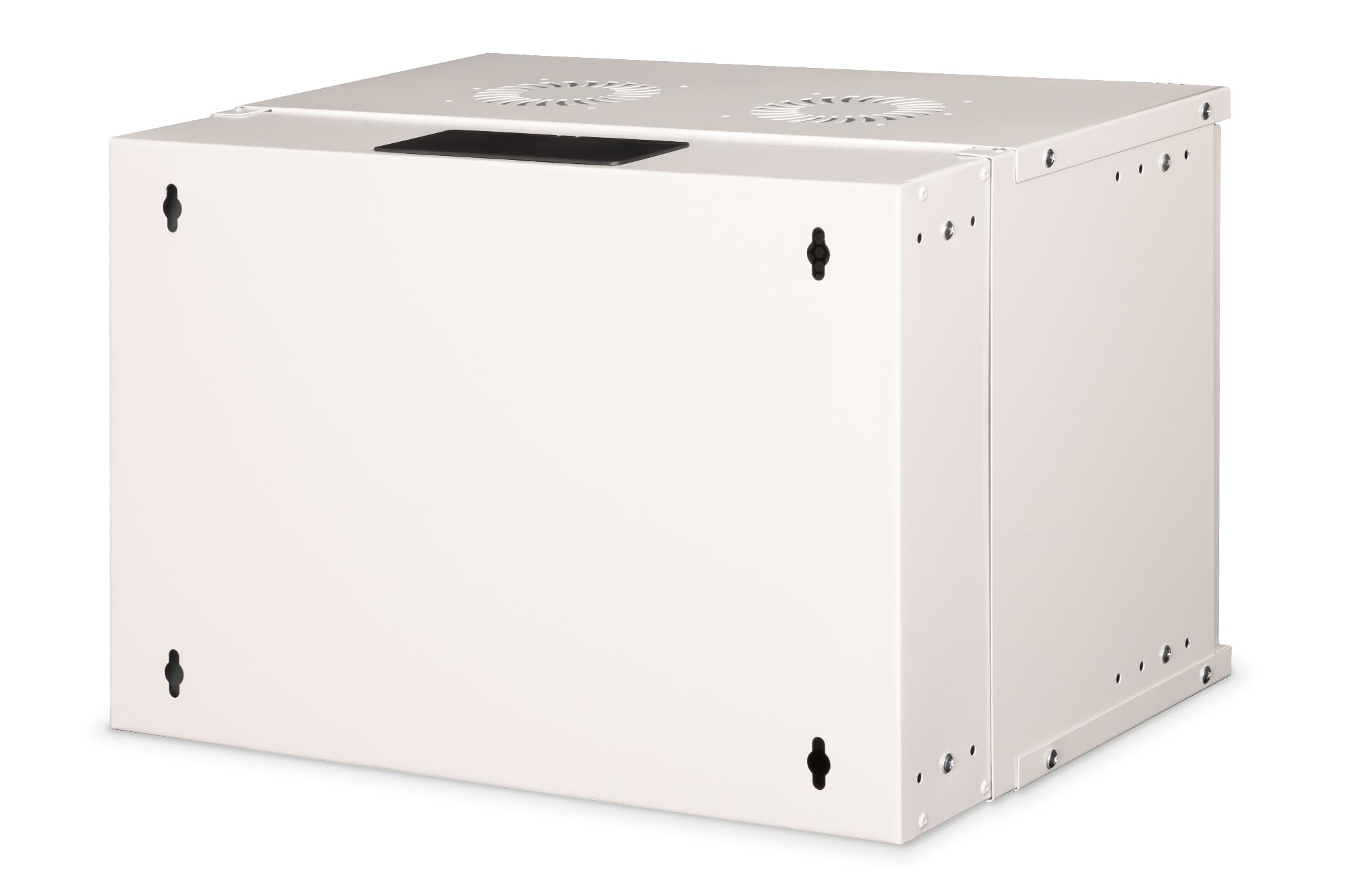 DIGITUS Armario de Red – 19 Pulgadas, 7U – Sin Montar – Soho Pro – Gris | 400 mm de profundidad – 319,25 mm de profundidad útil – montaje en pared – Carga máxima: 60 kg – puerta de acero perforada