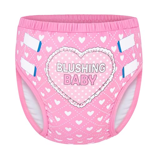 Image of Littleforbig Soft Silky Underwear Comfortable Washable Reusable Adult Training Pants - Blushing Baby