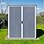 Greesum 5×3FT Plastic Outdoor Storage Shed with Floor, Resin Storaged Sheds with Lockable Door, Window & Vent, All-Weather Tool Sheds for Garden, Backyard, Patio, Dark Gray (4.7×2.5FT)