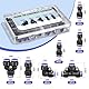 Bwintech 46 Pcs 10mm pneumatischer schneller Druck in Connect Air Tube Fitting Kit, (10mm gerade/Ellbogen/Tee/Splitter Stecker und 6-10,8-10,10-12mm Verringerung Stecker)