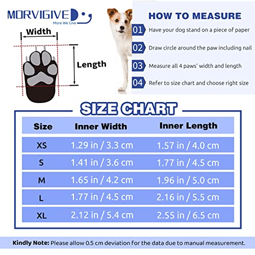 Morvigive Dog Hiking Running Shoes 4 Pcs, Outdoor Pet Boots Sneakers With Rugged Skid-Proof Sole & Adjustable Strap, All-Season Puppy Booties Breathable Pet Paw Protectors For Small Medium Large Dogs #TOP4