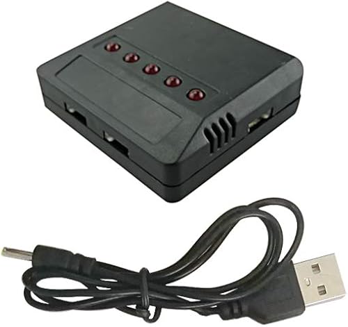 Miniatura 4 de 5PCS 3.7V 500mAh 25C Li Batería con 5 en 1 Cargador para JJRC H31 H37 H6D Hubsan X4 FPV H107C H107D H107L H107P H108 JXD392 JXD388 JXD385 UDI U85