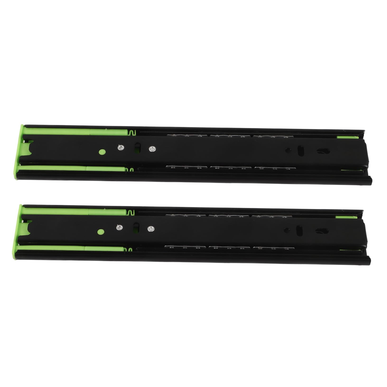 LIFKICH 1Pair Household Drawer Slides Replacement Detachable Bottom Mount Sliding Rails for Smooth Operation Heavy Duty Ball Bearing Suitable for Cabinets and Storage