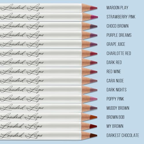 Image of Glam21 Loaded Lips Matte Lip Liner For Clean Contoured Lip | Creamy, Easy Slide Formula | Renders Perfect Pout & Long-Lasting | Waterproof | Transfer-Proof Matte Finish | One-Stroke Color Application | Non-Drying | 1.1gm | Darkest Chocolate