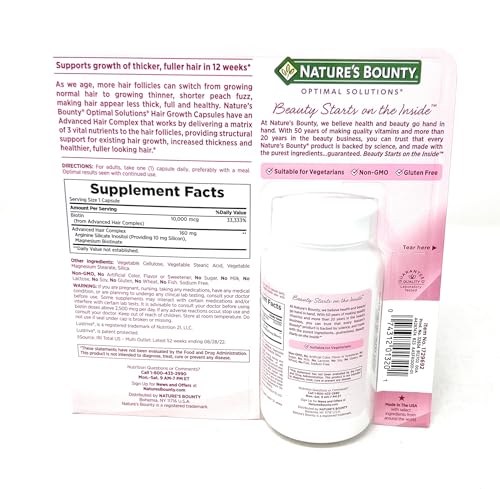 Nature's Bounty Hair Growth Capsules