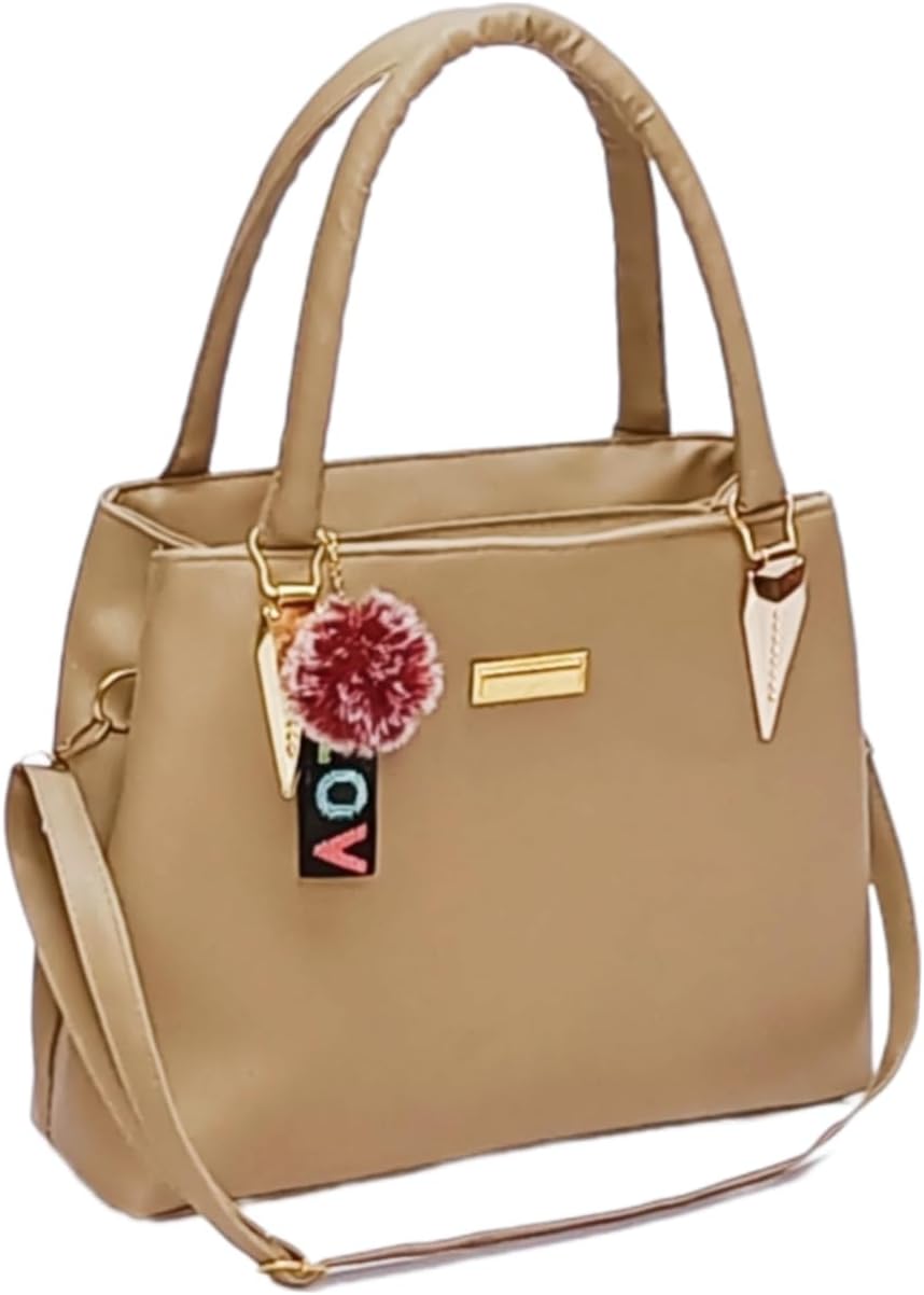 women's pu leather handbag shoulder bag hand held bag with long strap queen collection simple sober and stylish (HB5)