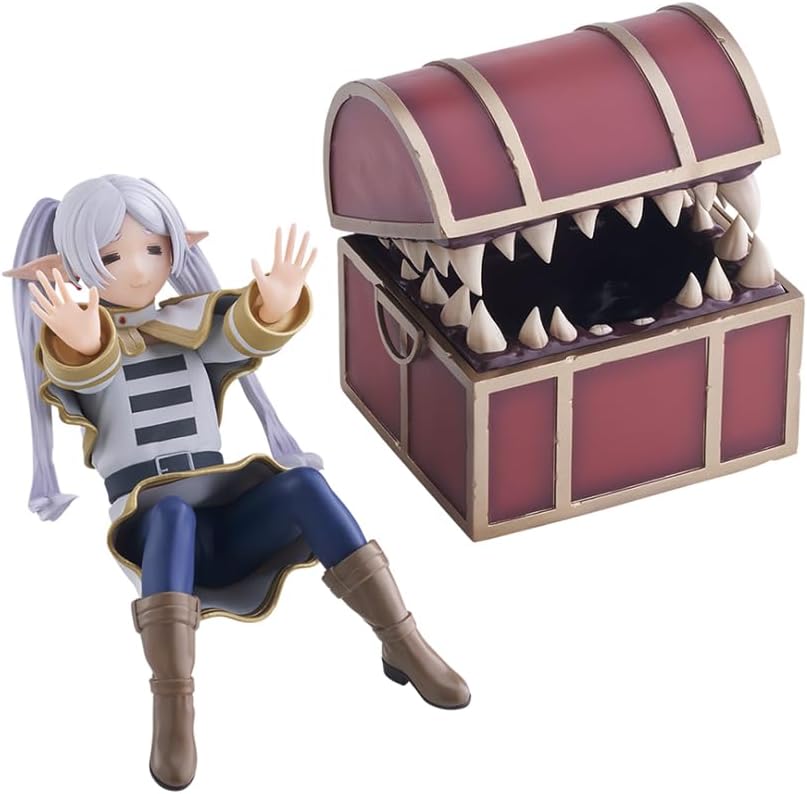 Frieren Figure Statue Model - 10cm Anime Frieren Figure and Box Monster Action Figure Handmade Collectible Desktop Decoration Gifts