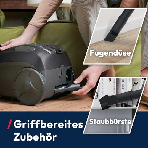 Hoover HE1 kompakter Boden-Staubsauger mit Beutel | für alle Böden | 700 W – Ansicht 4