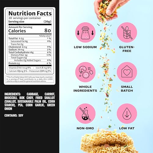 Image of Ramen Bae Mushroom-Free Veggie Mix Ramen Toppings - Gluten Free, Soy Free