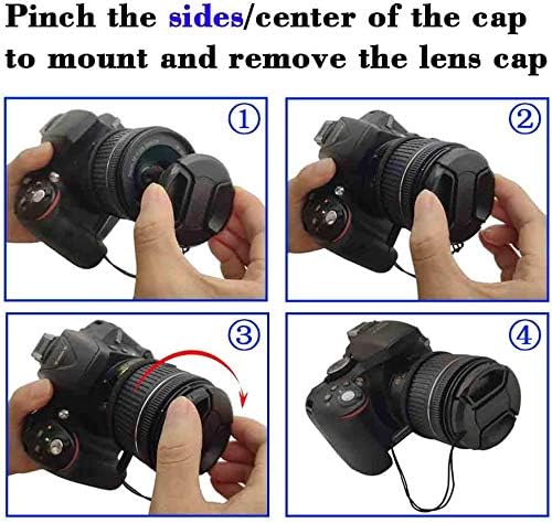 Miniatura 7 de 2 piezas Cubierta de tapa de lente ULBTER de 2.67 pulgadas para AF-S 2.756-11.811 in f4.5-5.6G, AF-S 0.709-4.134 in f3.5-5.6G, AF-S 0.709-5.315 in
