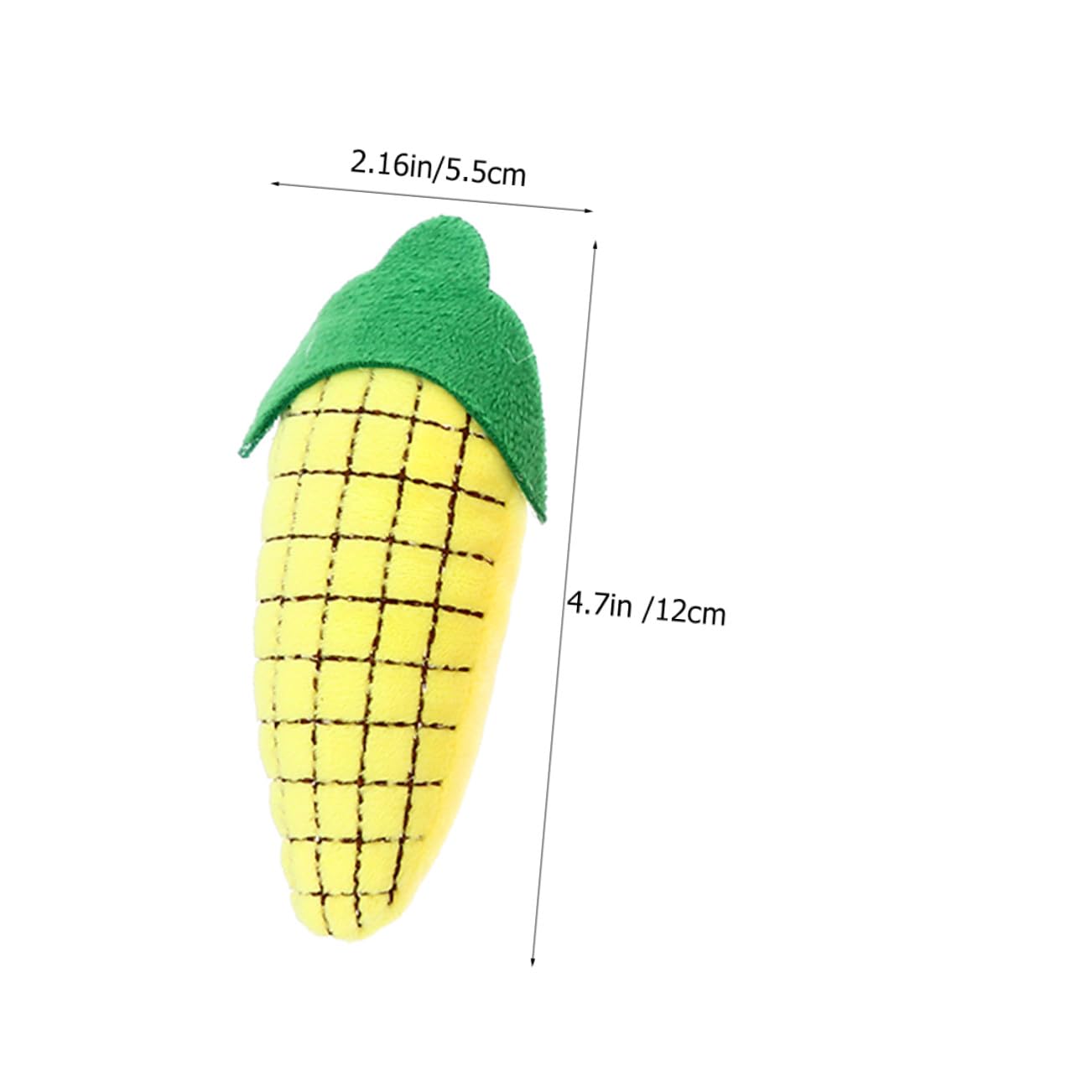 FRCOLOR Jouets pour Chat Intérieur Peluche 3pcs Herbe à Chat Jouet Masticable Adorable de Maïs Solide et Polyvalent pour Chatons