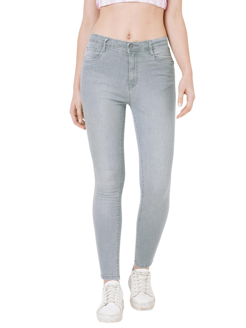 Kraus Jeanswomens Super Skinny Fit Super High Rise Ankle Length