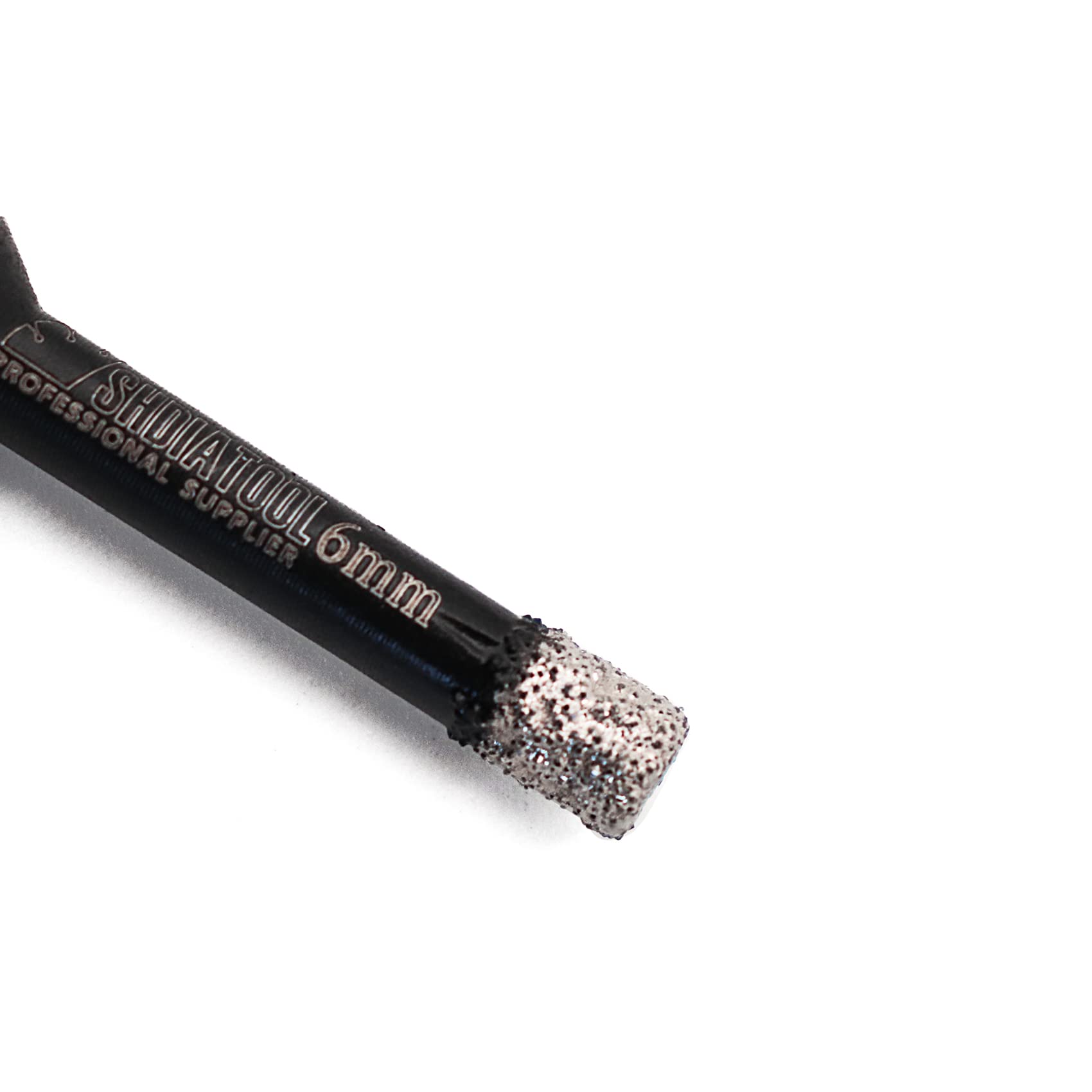 SHDIATOOL Diamentowe wiertło rdzeniowe, średnica otwornicy 6 mm 1/4 cala z trójkątnym chwytem lutowane próżniowo do betonu, granitu, marmuru, porcelany płytek, cegły, 10 szt