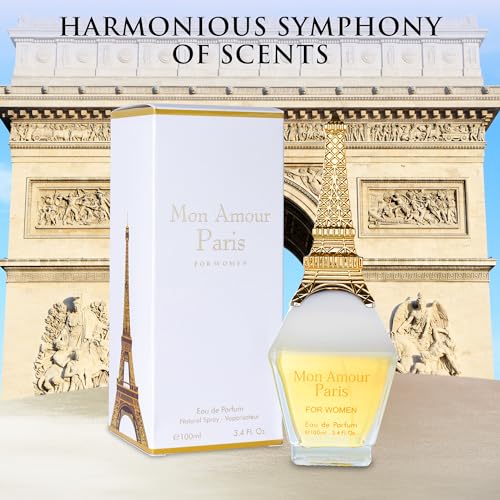 Mon Amour Paris for Women Eau De Parfum - Floral & Fruity - Ylang-Ylang, Damascus Rose, Jasmine - Classy & Elegant fragrance for Woman - Suitable for Daily Wear & Special Occasions - 100ml Bottle - Image 4