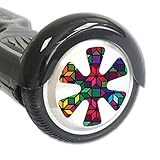 Skin Compatible with Self Balancing Mini Scooter Hover Board Wheels – Stained Glass Window | MightySkins Protective, Durable, and Unique Vinyl Decal Cover | Easy to Apply, Remove | Made in The USA