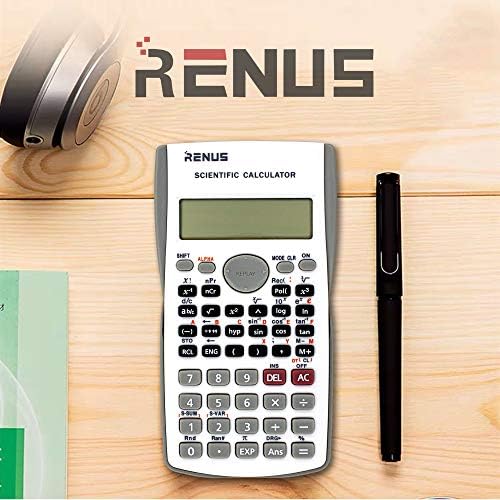 RENUS 2-Line Engineering Scientific Calculator Function Calculator for Student and Teacher