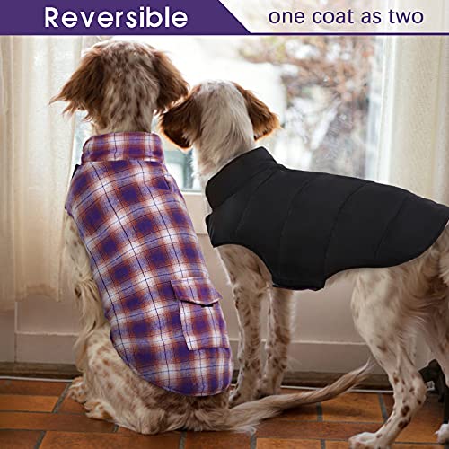 Kuoser Reversible British Style Plaid Dog Vest #TOP20