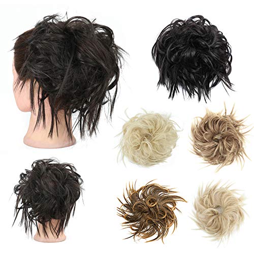 Altaba Messy Bun Hair Piece Tousled Updo Messy Bun Hair Piece with Elastic Rubber Band Tousled Updo Extensions for Women