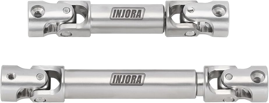 INJORA Drive Shaft Steel Front Rear Center Shaft for TRX4M Defender Bronco 1/18 RC Crawler Upgrade,2PCS