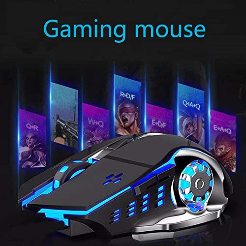 Image of MICROWARE 2.4G Wireless Professional Gaming Mouse Rechargeable, Color Changing 6 Buttons DPI 800 /1200 /1600 for Pro Game Notebook, PC, Laptop, Computer, 15G Strong Acceleration