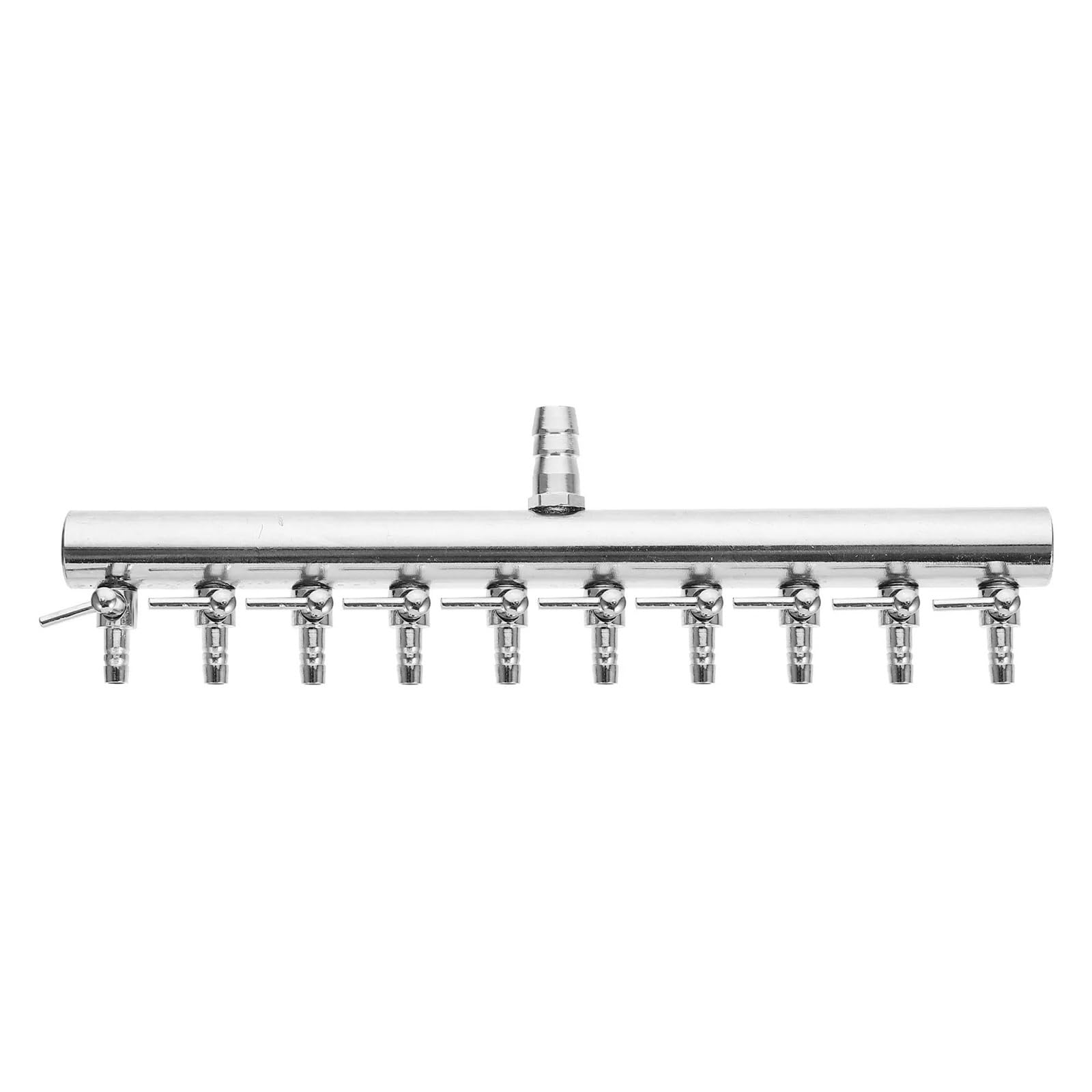 Válvula de aire de acuario de acero inoxidable de 10 vías, bomba de aire de acuario, palanca de flujo, divisor de control de colector, distribuidor de tubo de oxígeno, 8 a 4 mm, 1 unidad para