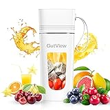 GutView Portable Blender USB Rechargeable Mini Blender For Shakes and Smoothie Maker Blender Travel Blender for Personal Blender Portable Smoothie Cup Fruit Mix and Vegetable Crush