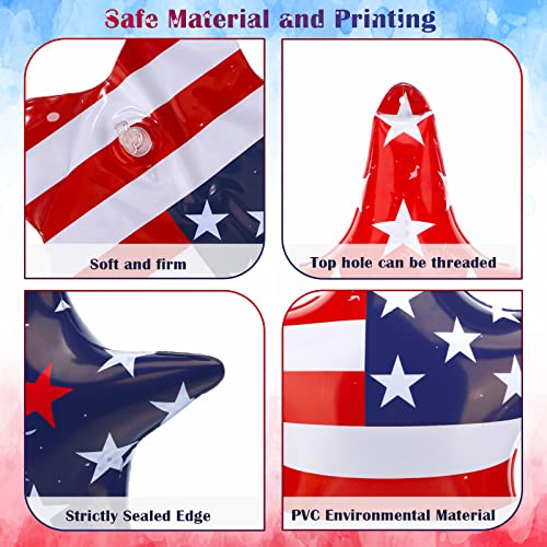Maitys 12 Pieces Of Inflatable Stars Fourth Of July Decorations Independence Day 4Th Of July Inflatable Patriotic American Flag Stars Blow Up Home Garden Decor For Yard Lawn Memorial Day Party, 9 Inch #TOP2