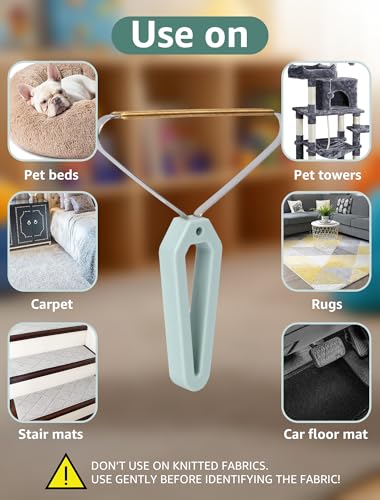Image of 1 PCS Pet Hair Removal Tool, Fuzz Lint from Carpet, Rug, and Furniture - Effective Rake,Scraper,Shaver and Brush - Lint Cleaner and Pro Pet Hair Remover - Ideal for Pet Towers,Couch,Car
