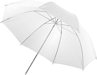 Pixapro 40" 101cm Photography Translucent Soft White Brolly Soft Diffuser Umbrella for Studio Photo Shooting & Video Recording Shoot-Through Soft Light Modifier Shaper Ideal Group Portrait Photoshoot (Translucent White)