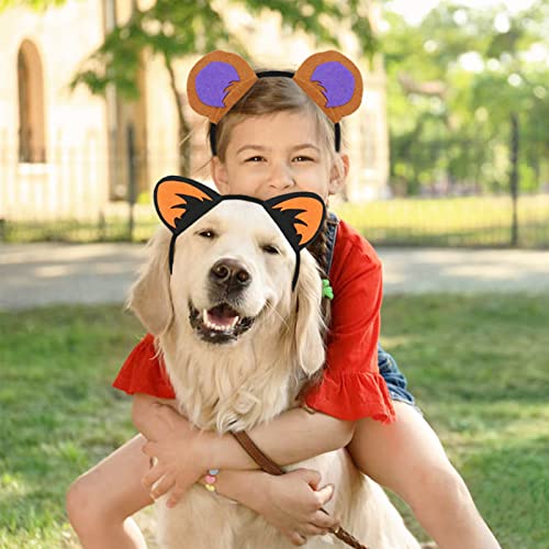 Flying Childhood 12Pcs Felt Animal Headbands Ears For Safari Jungle Wild One Birthday Party Decorations Favors Supplies, Perfect For Adults Kids Toddlers #TOP4