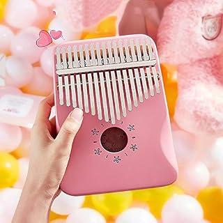 ChengBeautiful Piano à Pouce Bois d'acajou Kalimba 17 Pouce Clé Piano for débutants et Enfants Cadeau pour Les Enfants… – Image 4