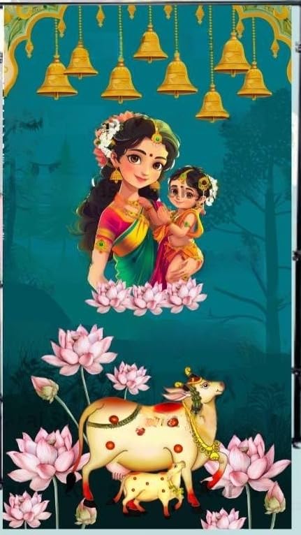 Anu Nvelties Traditonal Annaprashan decoration backdrop/MukheBhat/Choroonu/Bhath Khulai (Yashoda feeding little Krishna) /Baby Rice Feeding Ceremony (blue) (B0D8TCDJBS) Amazon Price History, Amazon Price Tracker